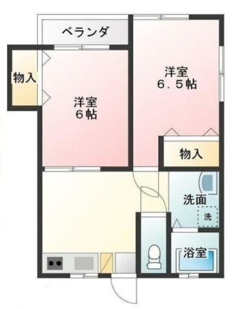 イーストハイツⅠの物件間取画像